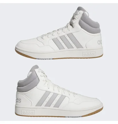 Кроссовки мужские Adidas Hoops 3.0 Mid Lifestyle Basketball Classic Vintage Shoes White IG5568