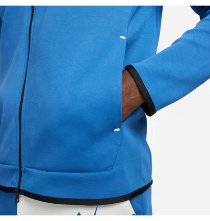 Толстовка мужская Nike Ech Fleece Windrunner Hoodie Full Zip Light Blue Cu4489-407