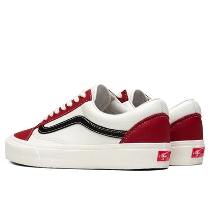 Кеди чоловічі Vans Vault Old Skool Lx White/Bordo VN0A4BVFXG11