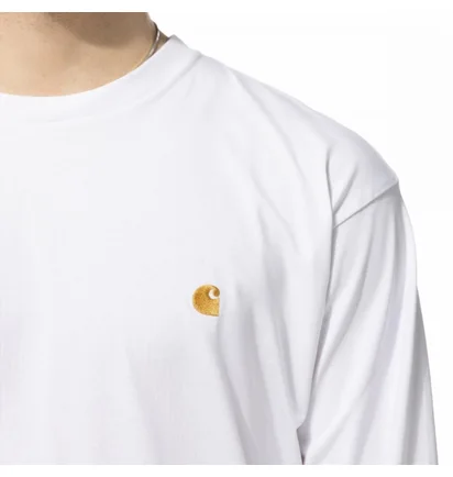 Лонгслів чоловічий Carhartt Wip L/S Chase Tee White I026392-00RXX