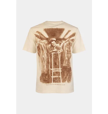 Футболка мужская C.P. Company Beige 20CMTS291A005431G