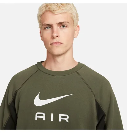 Свитшот мужской Nike M Nsw Air Ft Crew Olive DQ4205-222
