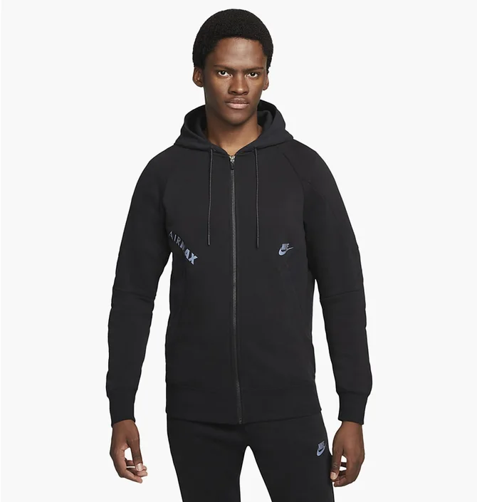 Толстовка чоловіча Nike M Nsw Air Max Flc Fz Hoodie Bb Black Dj5080-010