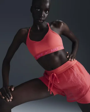 Топ женский Nike Indy Light Support Padded Adjustable Sports Bra Pink FD1062-629