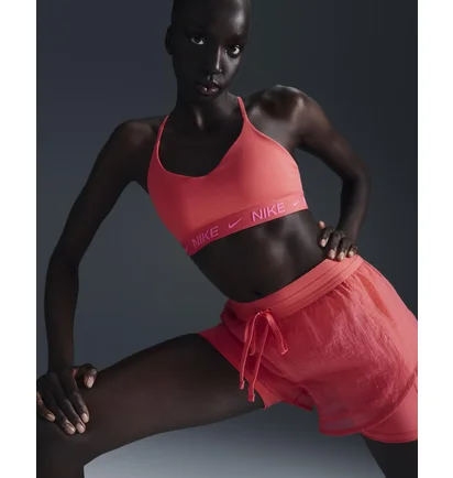 Топ женский Nike Indy Light Support Padded Adjustable Sports Bra Pink FD1062-629