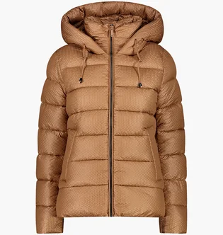 Пуховик жіночий CMP Jacket Fix Hood Brown 33K3566-P814