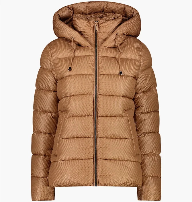 Пуховик жіночий CMP Jacket Fix Hood Brown 33K3566-P814