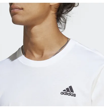 Футболка мужская Adidas Essentials Single Jersey Embroidered Small Logo Tee White Ic9286
