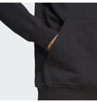 Худи мужское Adidas Essentials French Terry Big Logo Hoodie Black Ic9363