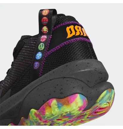 Кросівки унісекс Adidas Dame 8 Big Mood Basketball Shoes Black Gw4336