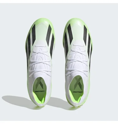 Футзалки унисекс Adidas X Crazyfast.1 Indoor Shoes White/Green IE4206