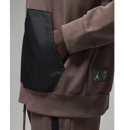 Толстовка мужская Air Jordan X Paris Saint-Germain Full Zip-Fleece Hoodie Brown Dn6150-291
