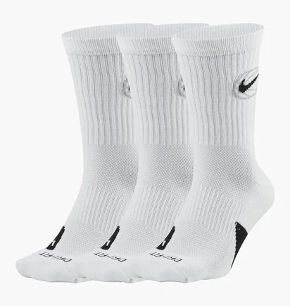 Носки унисекс Nike Everyday Crew Basketball Socks White (3 пары) DA2123-100