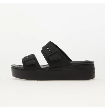 Тапочки жіночі CROCS Brooklyn Buckle Low Wedge Black 207431-001