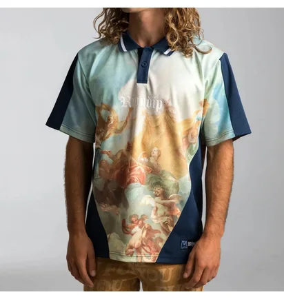 Поло мужское RipNDip Heavens Waiting Multi RNDFAL24107