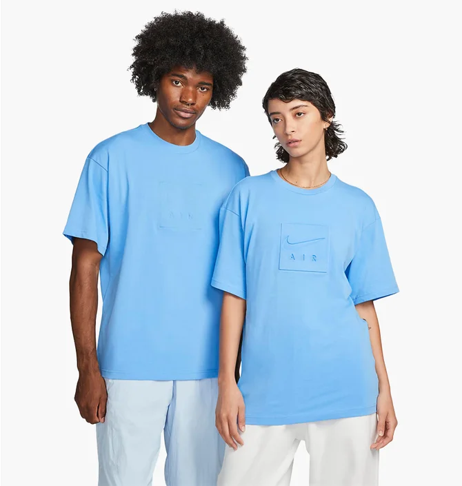 Футболка унисекс Nike Light Blue Dx5833-412