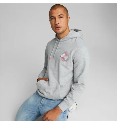 Худи мужское Puma Sportswear By Graphic Hoodie Grey 535660-04
