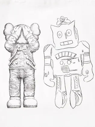 Сумка унісекс Uniqlo Kaws + Warhol Ut 2-Way White E473556-000