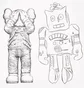 Сумка унисекс Uniqlo Kaws + Warhol Ut 2-Way White E473556-000