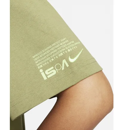 Футболка унисекс Nike Ispa Short-Sleeve T-Shirt Olive FD7856-334