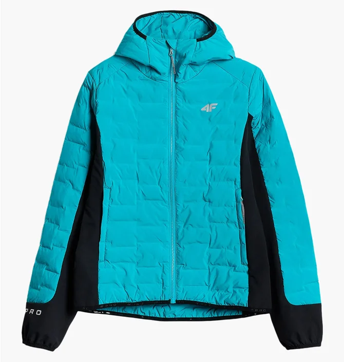 Куртка жіноча 4F Pro Trekking With Primaloft Silver Filling Turquoise 4FWSS26TDJAF0850-35S
