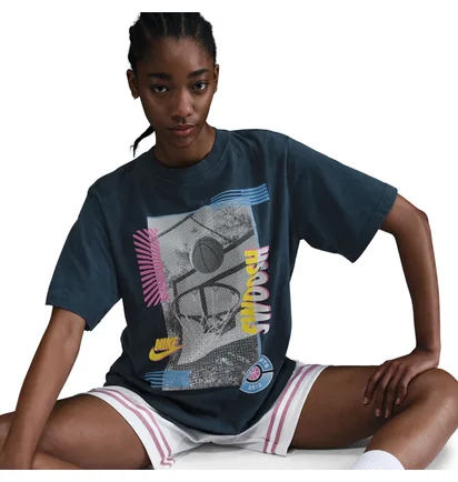 Футболка женская Nike W Nk Ss Tee Oc Bb Sp25 Blue HJ3634-478