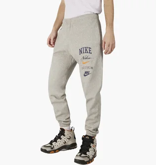 Штаны мужские Nike Nsw Club Fleece Stacked Graphic Pants Grey FN2643-063