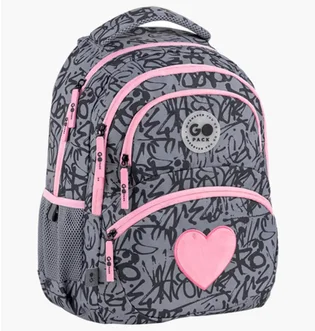 Рюкзак дитячий GoPack Fluffy Heart Grey GO26-175M-4