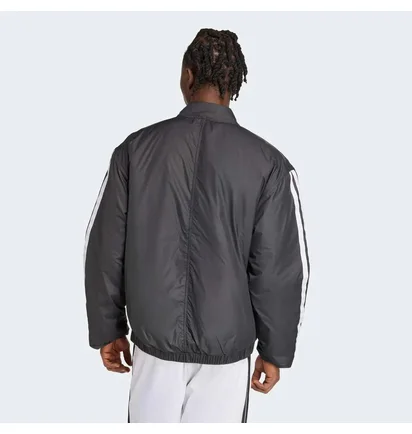Бомбер мужской Adidas Essentials Climawarm 3-Stripes Insulated Grey JV5172