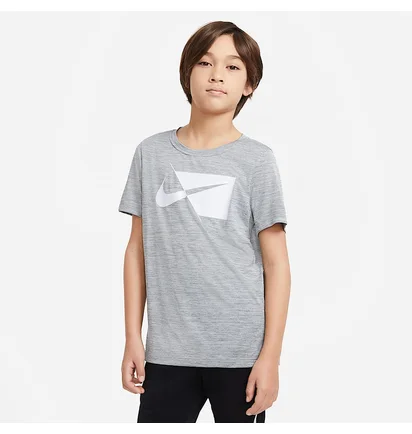 Футболка детская Nike Dri-Fit Hbr Ss Top Grey DA0282-084