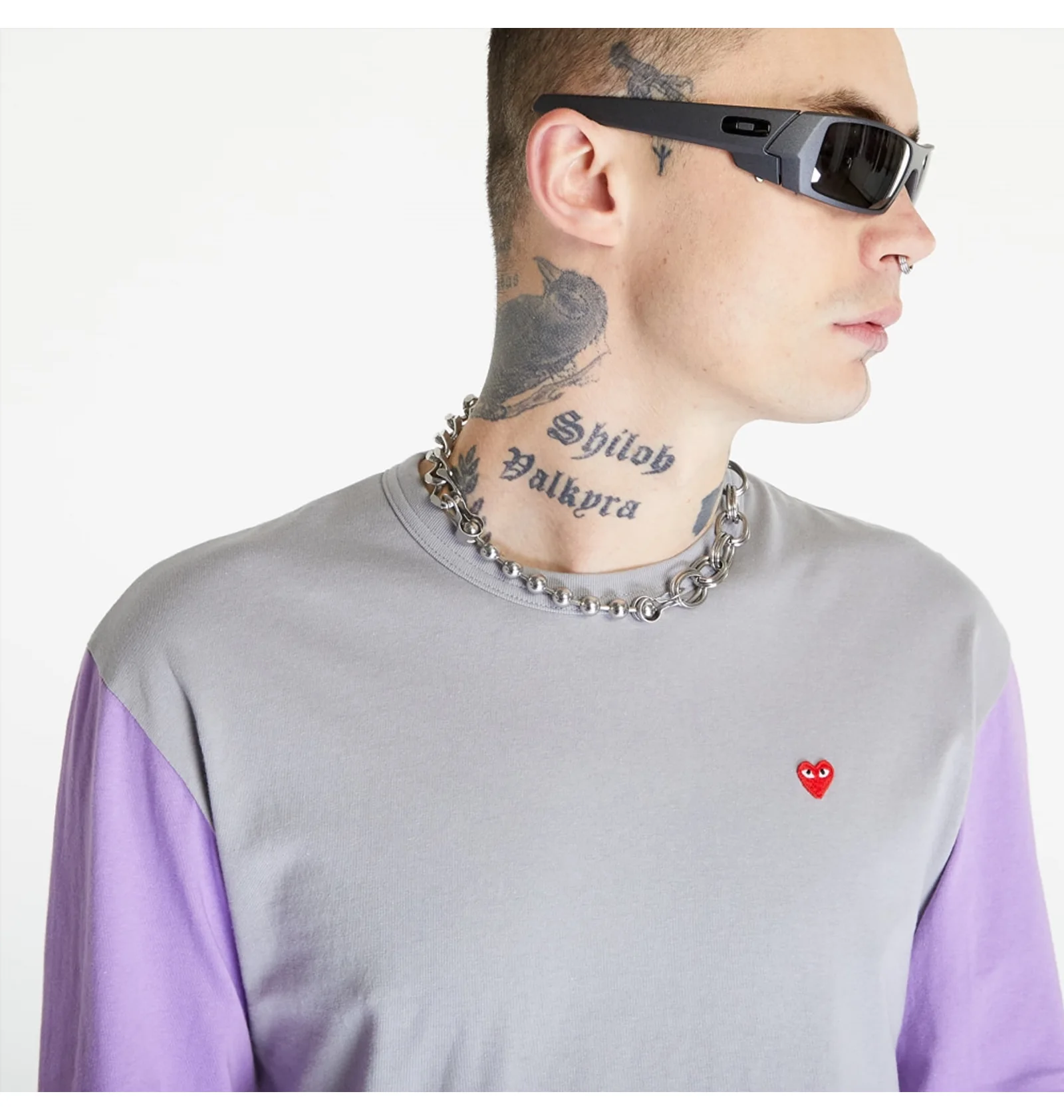 ᐉ Лонгслив мужской Comme des Garcons Play Heart Logo Long Sleeve
