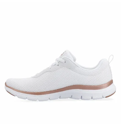 Кроссовки женские Skechers Flappeal 4.0-Brilliant Wht Ros White 149303-WTRG