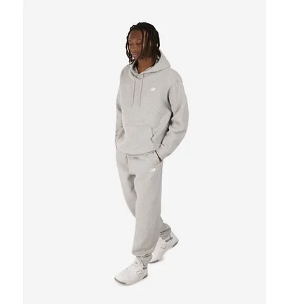 Худи мужское New Balance Brushed Back Small Logo Hoodie Grey MT41511AG