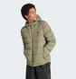 Пуховик чоловічий Adidas Helionic Stretch Hooded Down Jacket Olive IK3173