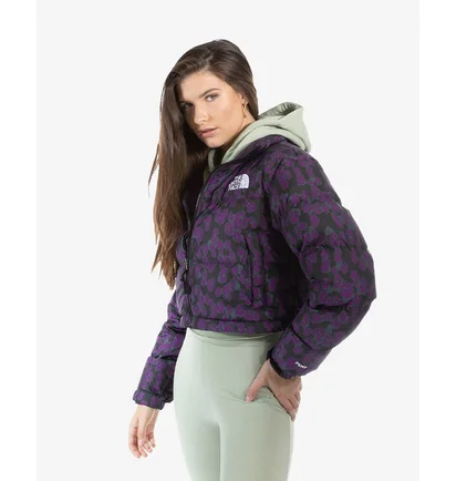 Пуховик жіночий The North Face Print Nuptse Short Violet NF0A5IXT-29J
