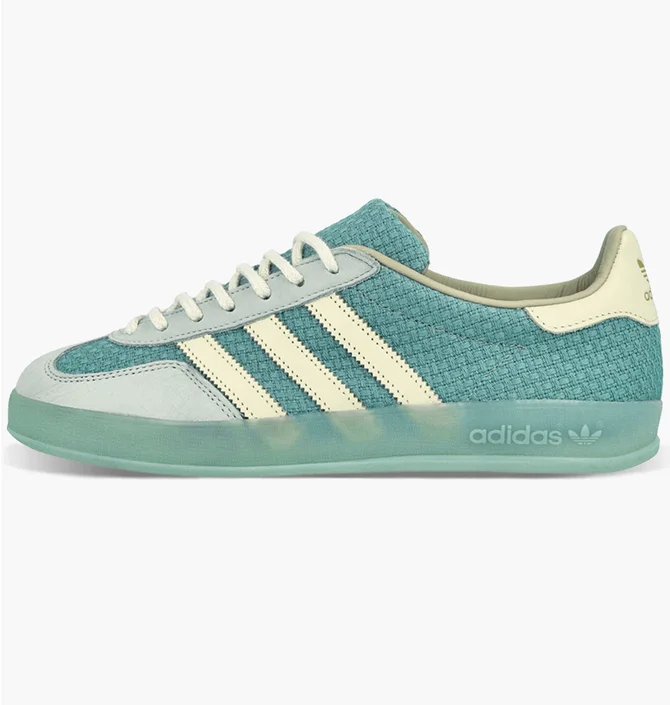 Кроссовки унисекс Adidas Gazelle Indoor Cotton Weave Pack Light Blue JR8852