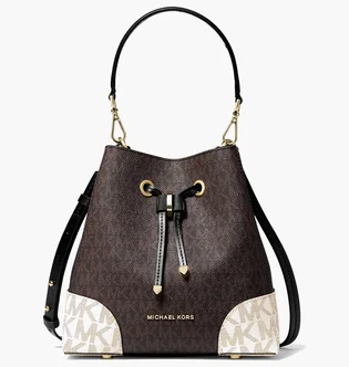 Сумка жіноча Michael Kors Mercer Gallery Small Color-Block Logo Shoulder Bag Brown 30S0GZ5L1V-BROWN-MULTI-16860
