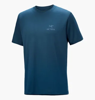 Футболка чоловіча Arc'teryx Bird Word Blue X000009535034-NIGHTSCAPE
