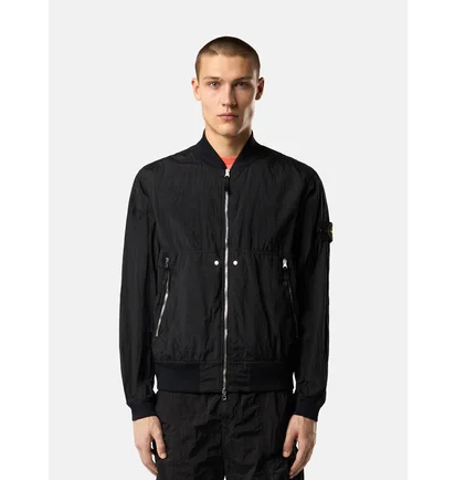 Бомбер мужской Stone Island Nylon Metal Watro-Tc In Econyl® Black K1S154100019-S0020-V0029