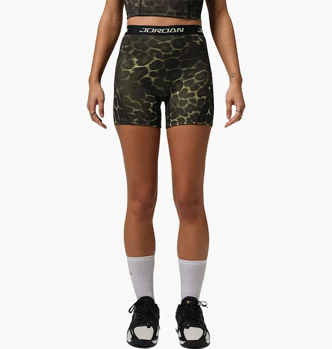 Шорты женские Air Jordan Sport Dri-Fit High-Waisted 5 Printed Green IF3491-331