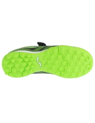 Сороконожки детские Joma Powerfull Tf Jr Black/Green POJS2601TFV