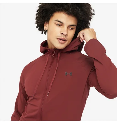 Толстовка чоловіча Under Armour Woven Perforated Windbreaker Jacket Brown 1370499-690