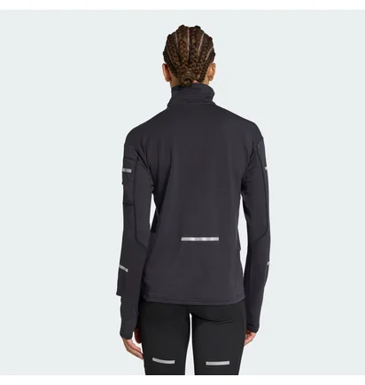Кофта жіноча Adidas Adi365 Running Climawarm+ Half-Zip Black JP3842