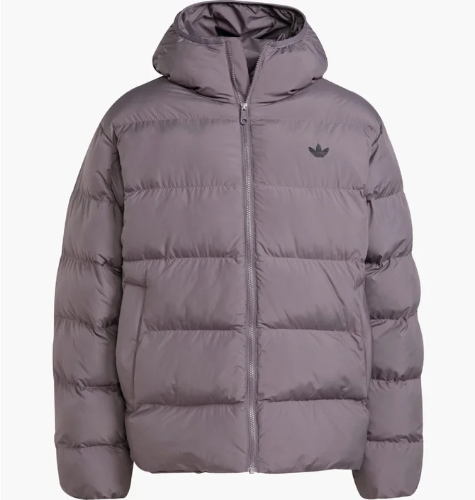 Пуховик чоловічий Adidas Tonal Hooded Originals Grey JX4122