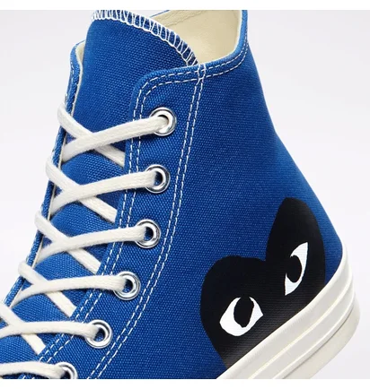 Кеды мужские Comme des Garcons Play X Chuck 70 Hi Shoes Blue 171846C