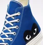 Кеды мужские Comme des Garcons Play X Chuck 70 Hi Shoes Blue 171846C