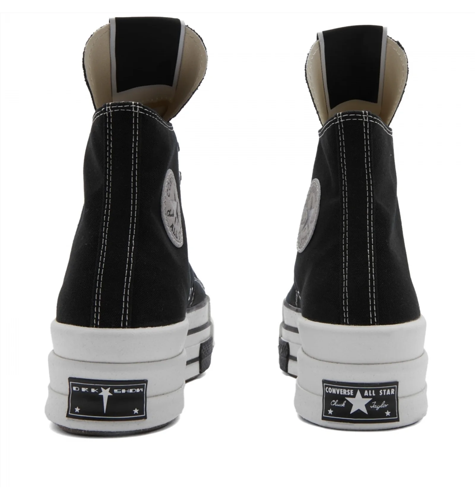 ᐉ Кеды мужские Converse X Rick Owens Dbl Drkstar Hi Black A04954C