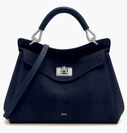 Сумка жіноча JW PEI Lucia Classic Faux Suede Top Handle Bag Blue BB2025BG123145JWP