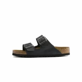 Тапочки унисекс BIRKENSTOCK Arizona Soft Footbed Oiled Leather Sandals Black 752481