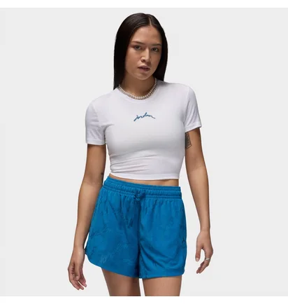 Футболка женская Air Jordan Slim Cropped Graphic T-Shirt White FN5720-100